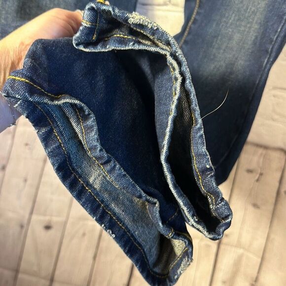 Vintage OP Ocean Pacific Bootcut Jeans Mens Dark Wash Blue Denim size 34x30 - Picture 3 of 12